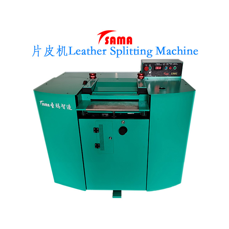 How does the Shengma leather splitting machine achieve beautiful separation between the top and second layers?